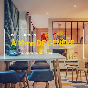 Le Chatelet- Parking Gratuit - Cosy Et Design - à 10 Mn De Geneve Annemasse